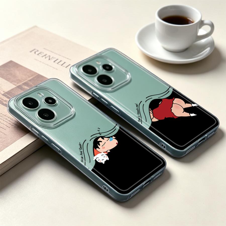 Phone Cases Xiaomi Redmi 12 - Cartoon Shin-ChanS Soft Phone Cover Case