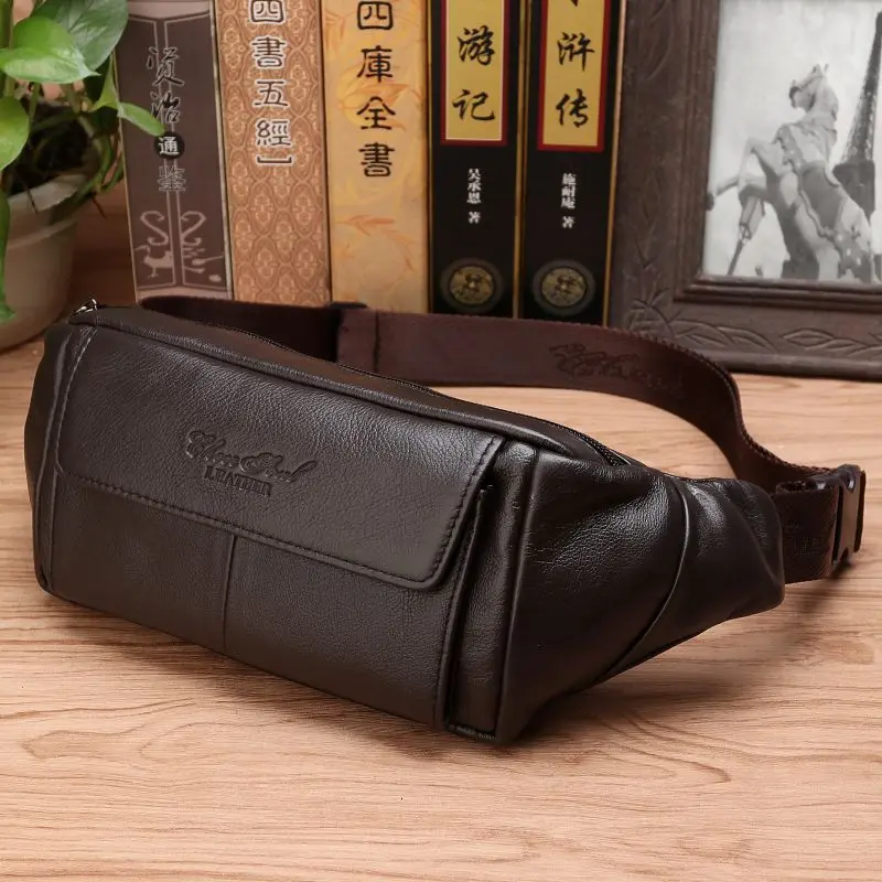 Men Genuine Leather Belt Waist - Phone Cases Men recension och pris