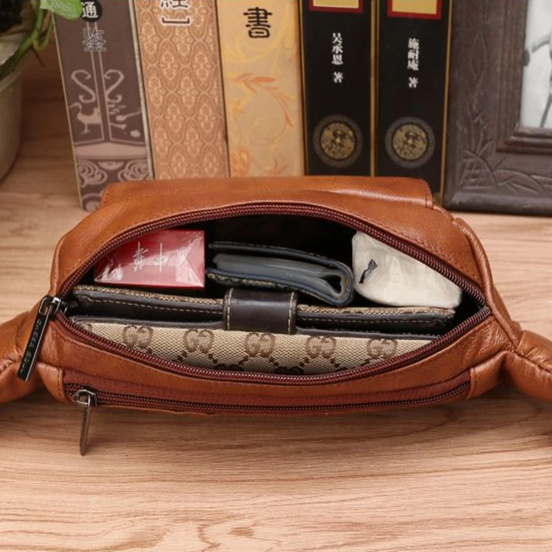 Men Genuine Leather Belt Waist - Phone Cases Men recension och pris