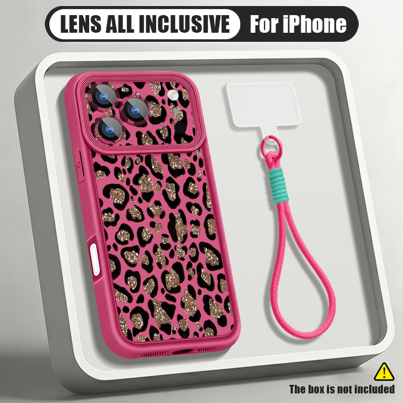 Brown Leopard Printed Lanyard  - Phone Cases Leopard Print recension och pris