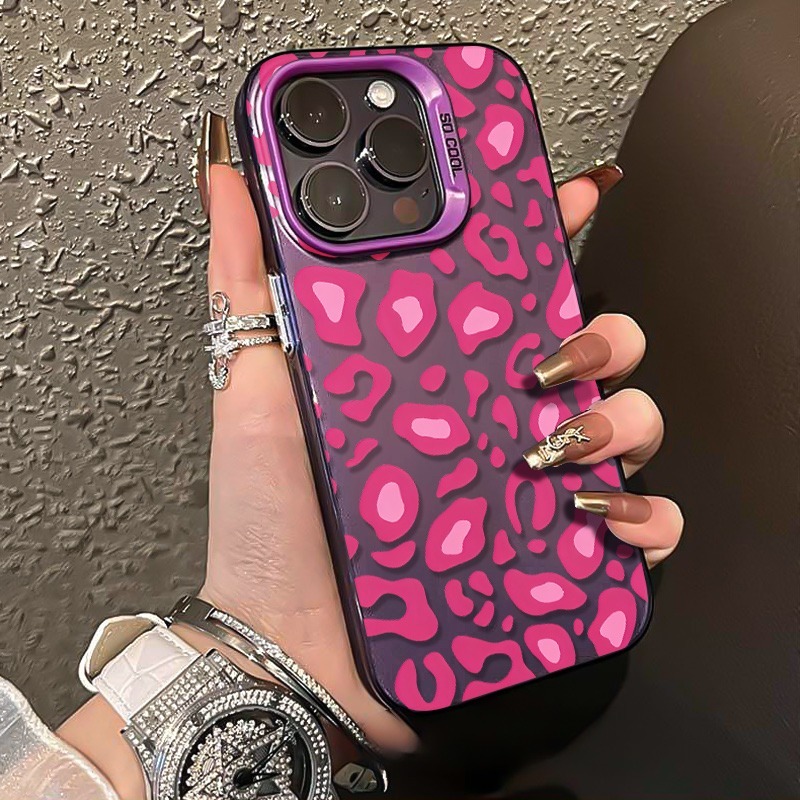 Pink Leopard Print Phone Case  - Phone Cases Galaxy S24 recension och pris