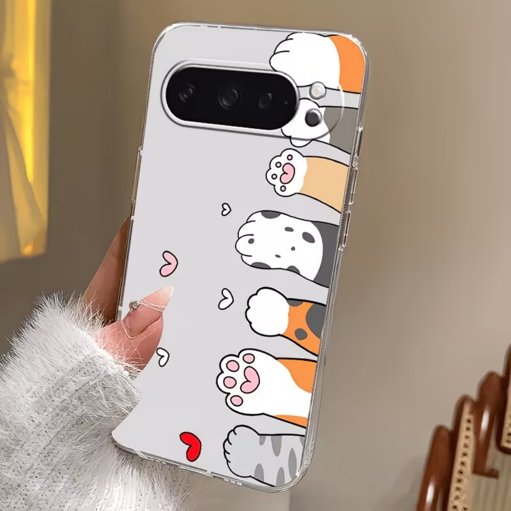 Cartoon Cat Paw Print Crystal  - Phone Cases Google Pixel 10 Pro recension och pris
