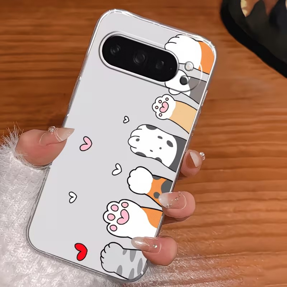 Cartoon Cat Paw Print Crystal  - Phone Cases Google Pixel 10 Pro recension och pris