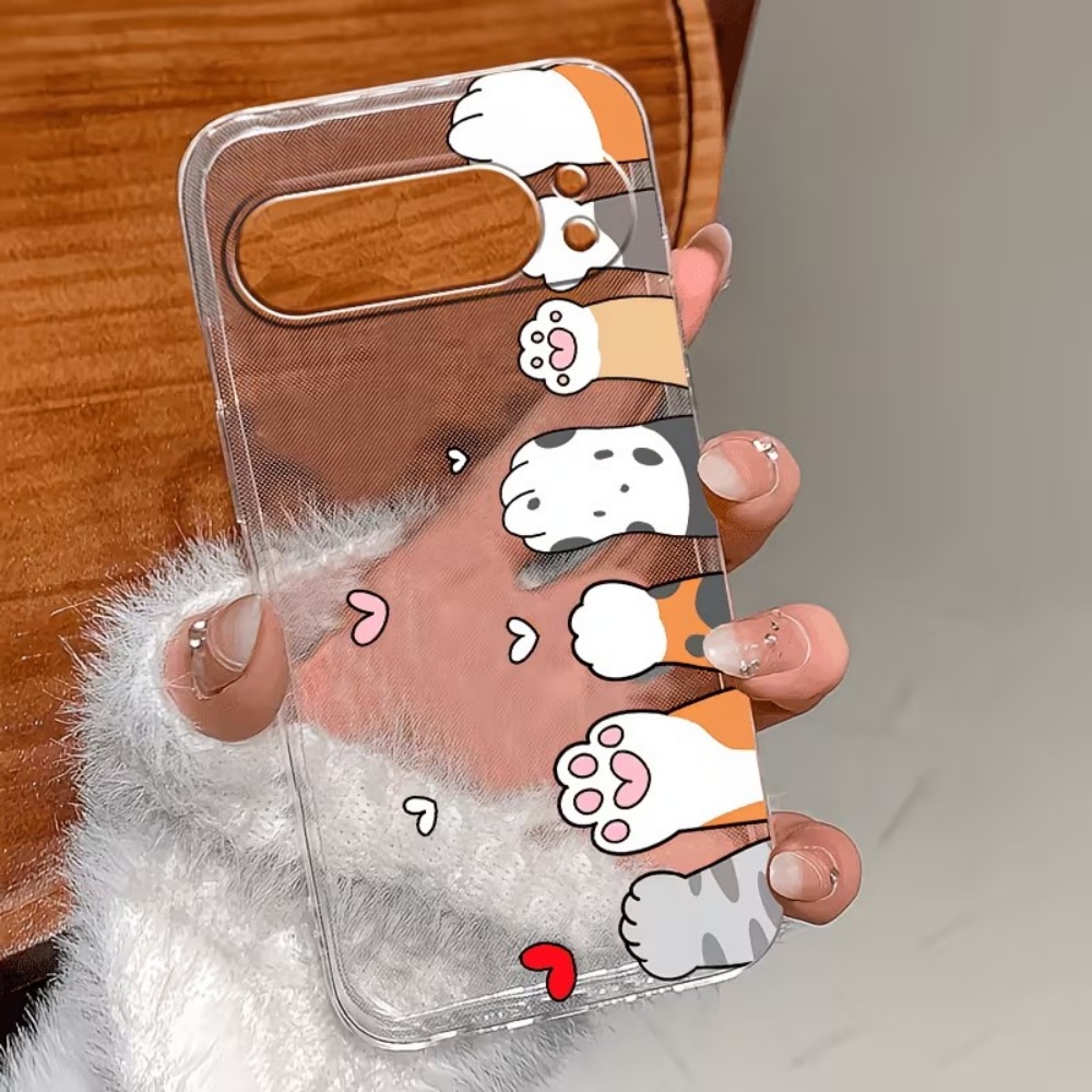 Cartoon Cat Paw Print Crystal  - Phone Cases Google Pixel 10 Pro recension och pris