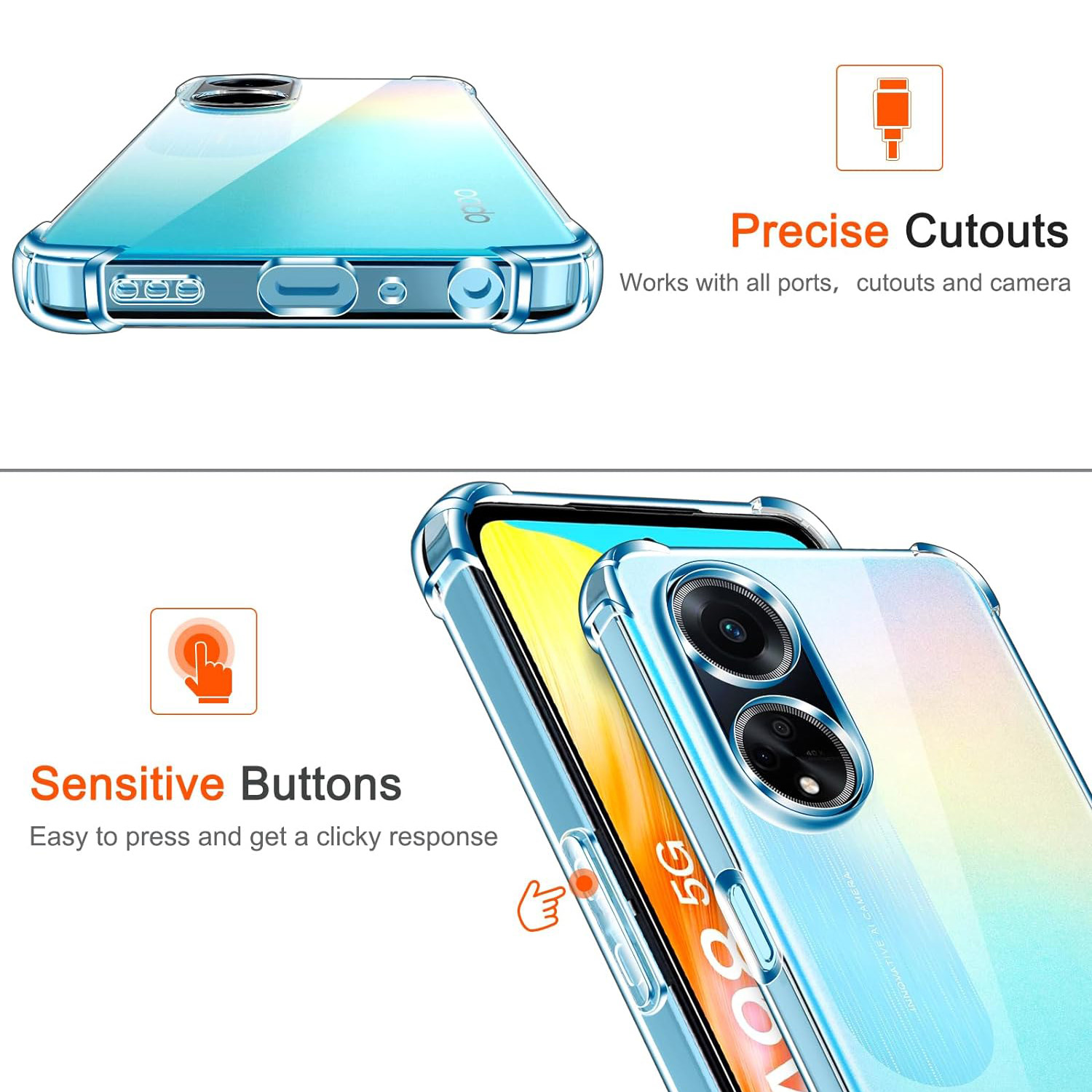 Thick Shockproof Silicone Clea - Phone Cases Aviation recension och pris