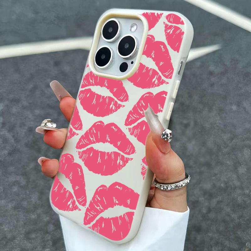 Sexy Girl Pink Lips  Pattern D - Phone Cases Girls recension och pris