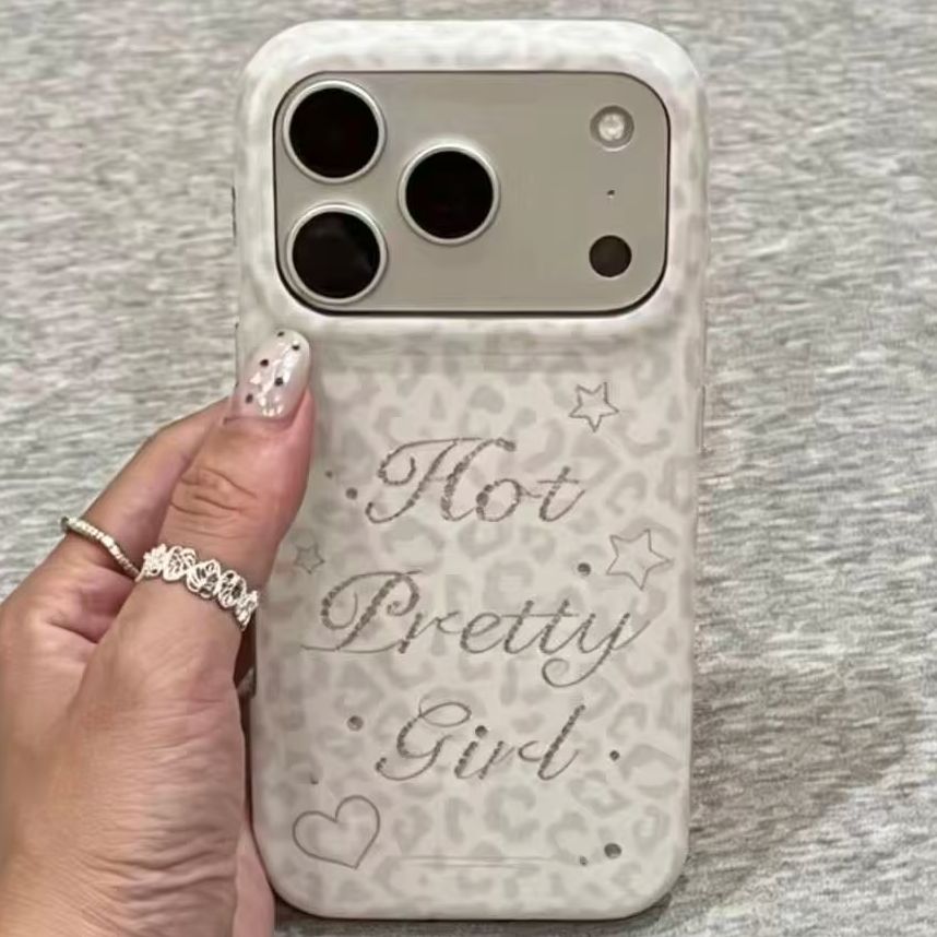 Korean Ins Gray Leopard Print  - Phone Cases Korea recension och pris