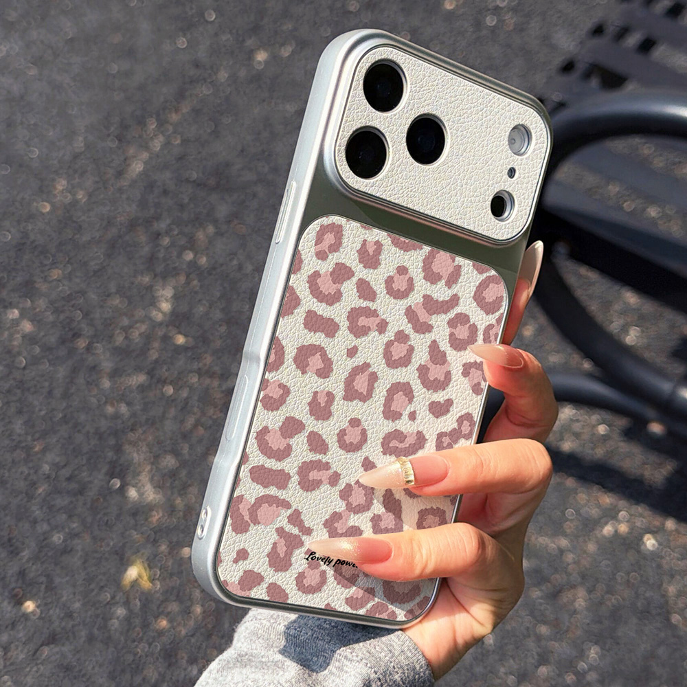 Pink Leopard Print Leather Pho - Phone Cases Leopard Print recension och pris