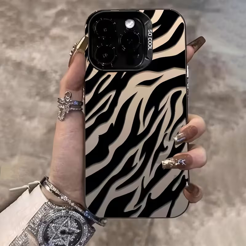 Zebra Pattern Black Advanced I - Phone Cases Zebra recension och pris