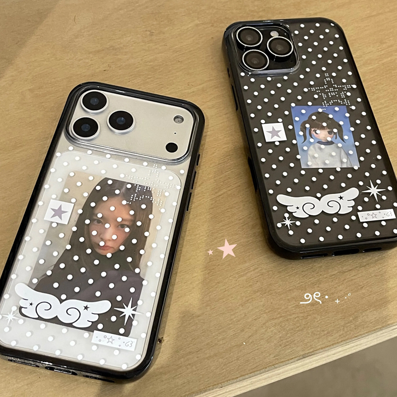 Ins Korean Girl Polka Dots Win - Phone Cases Girls recension och pris