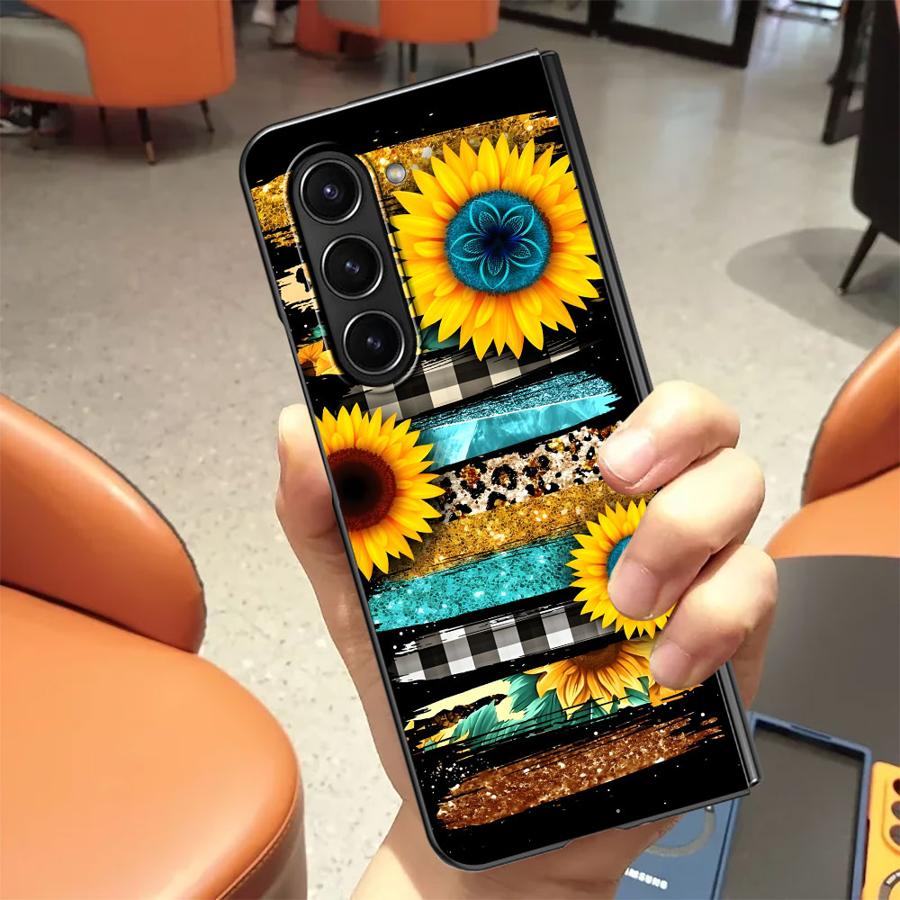 Zebra Striped Sunflower Back P - Phone Cases Z Fold 4 recension och pris