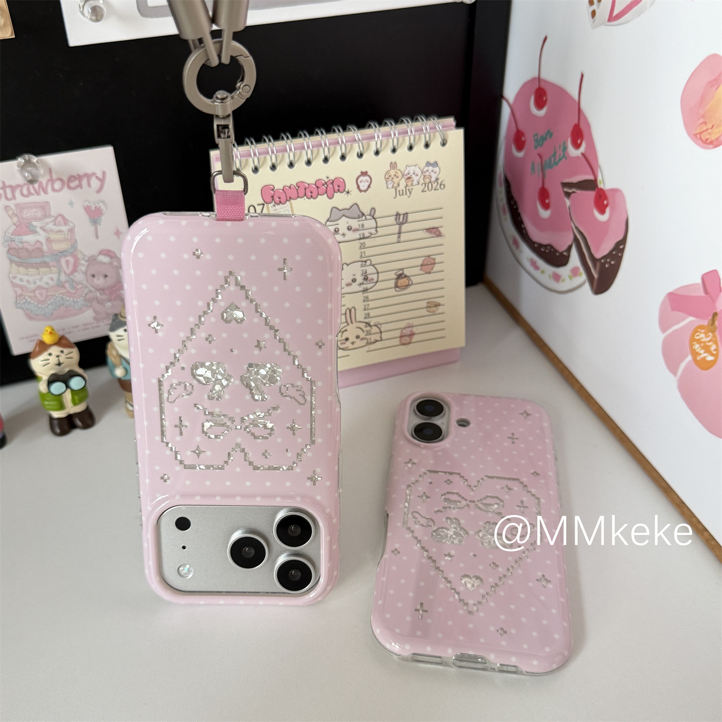 Korean Ins Pink Sweet Girl Rab - Phone Cases Girls recension och pris