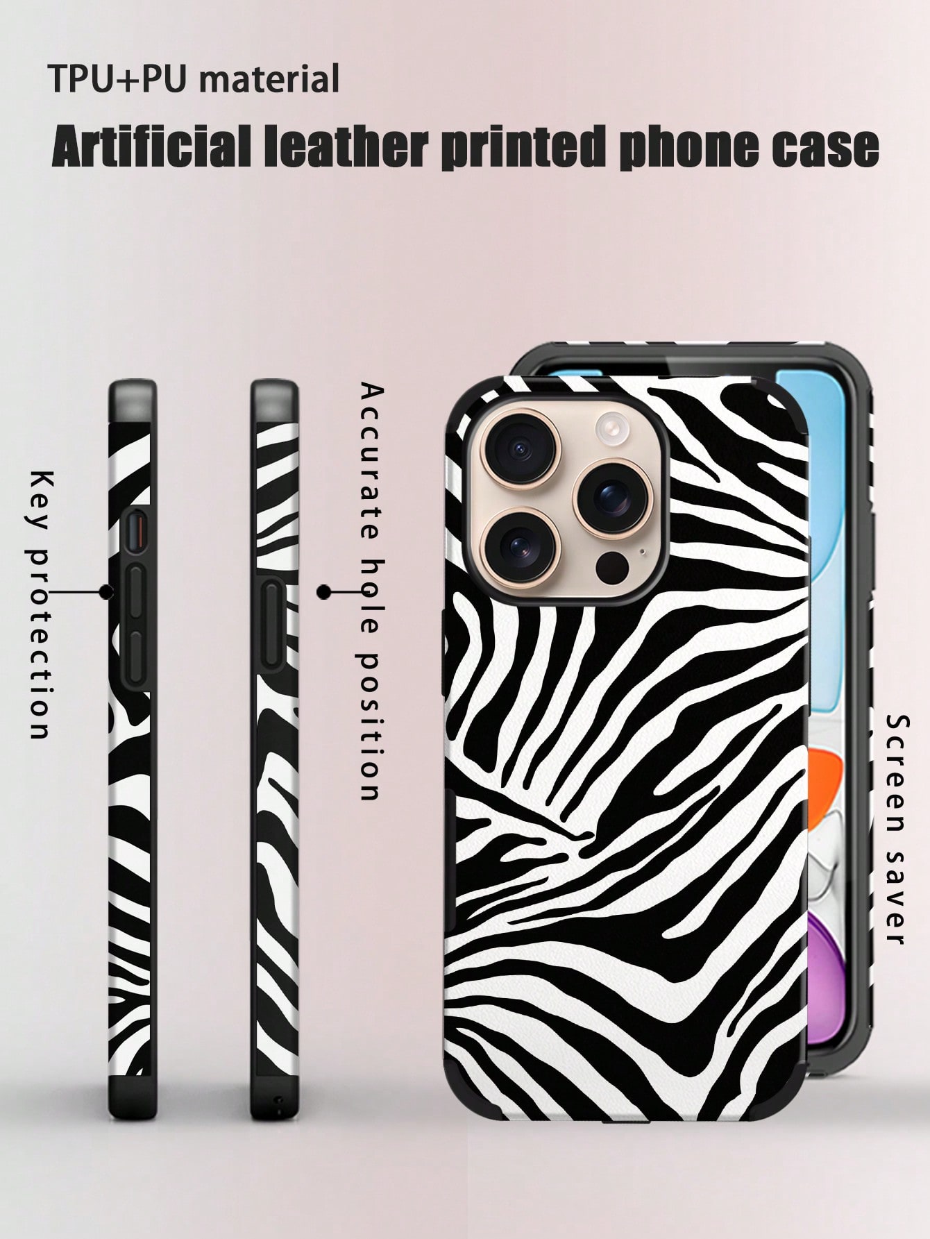 Fashionable Zebra Pattern Phon - Phone Cases Zebra recension och pris