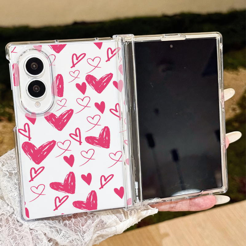 Cute Hearts Pattern Phone Case - Phone Cases Z Fold 5 recension och pris