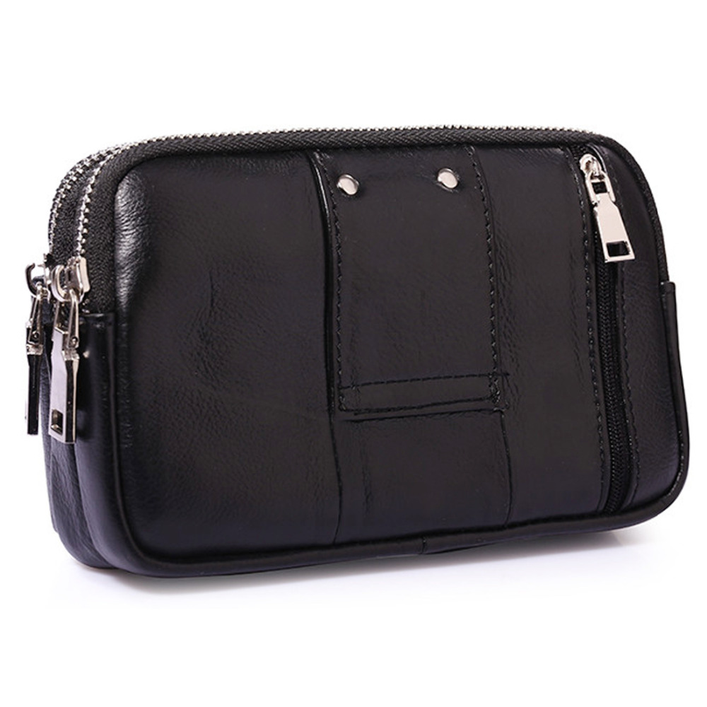 Men Genuine Leather Waist Fann - Phone Cases Men recension och pris