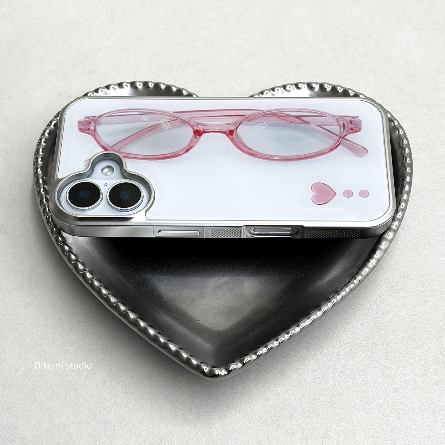 Korean ins Girl Heart Pink Gla - Phone Cases Girls recension och pris
