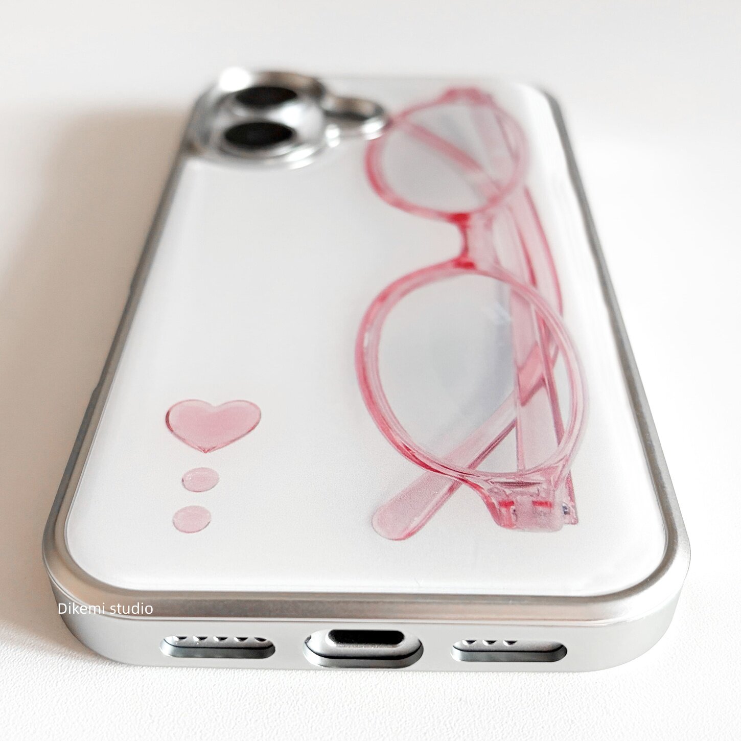 Korean ins Girl Heart Pink Gla - Phone Cases Girls recension och pris