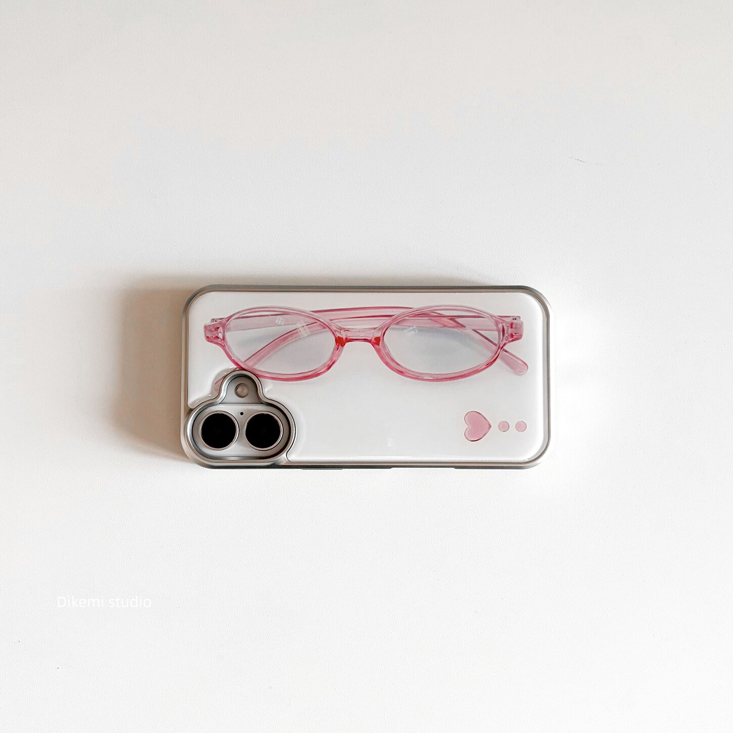 Korean ins Girl Heart Pink Gla - Phone Cases Girls recension och pris