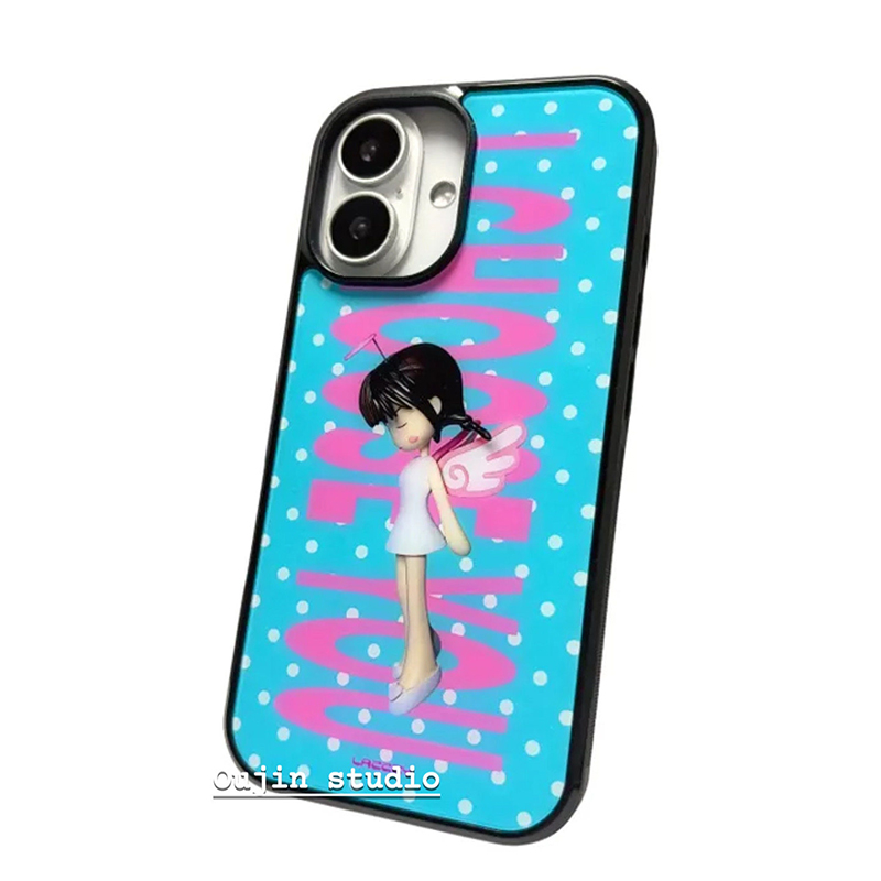 Korean Ins Polka Dots Angel Gi - Phone Cases Girls recension och pris