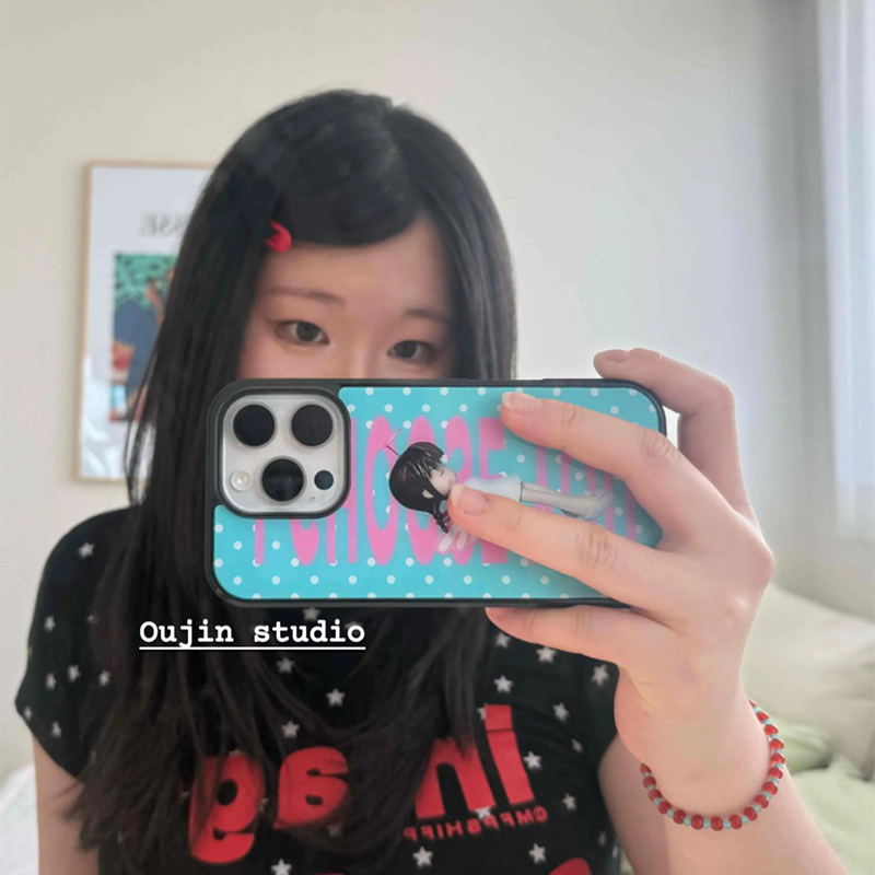 Korean Ins Polka Dots Angel Gi - Phone Cases Girls recension och pris