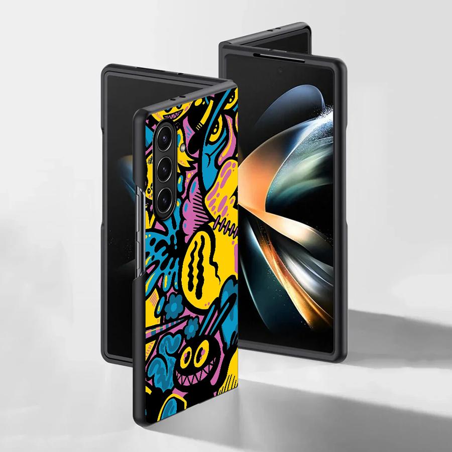 Cartoon Graffiti Design Case f - Phone Cases Z Fold 4 recension och pris