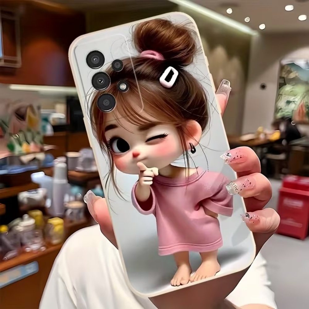 Cute Cartoon Girl Pattern Desi - Phone Cases Girls recension och pris