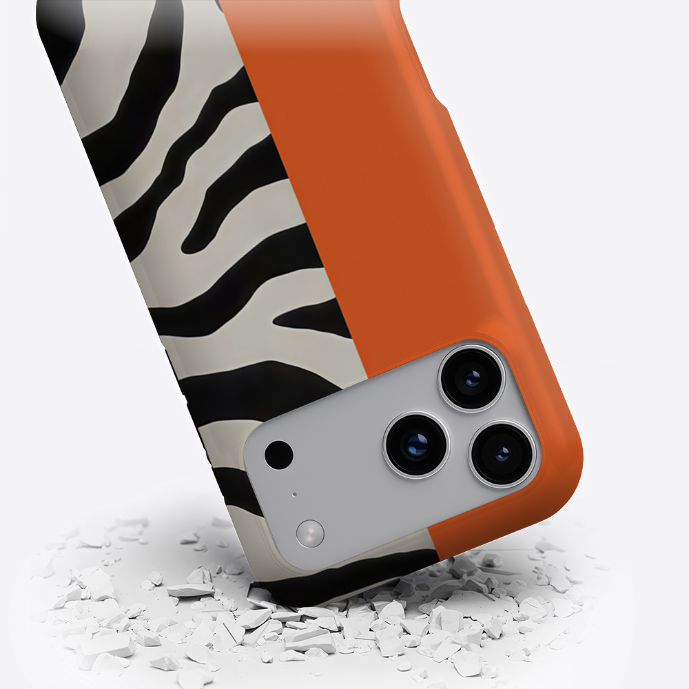 Orange Black Zebra Color Block - Phone Cases Zebra recension och pris