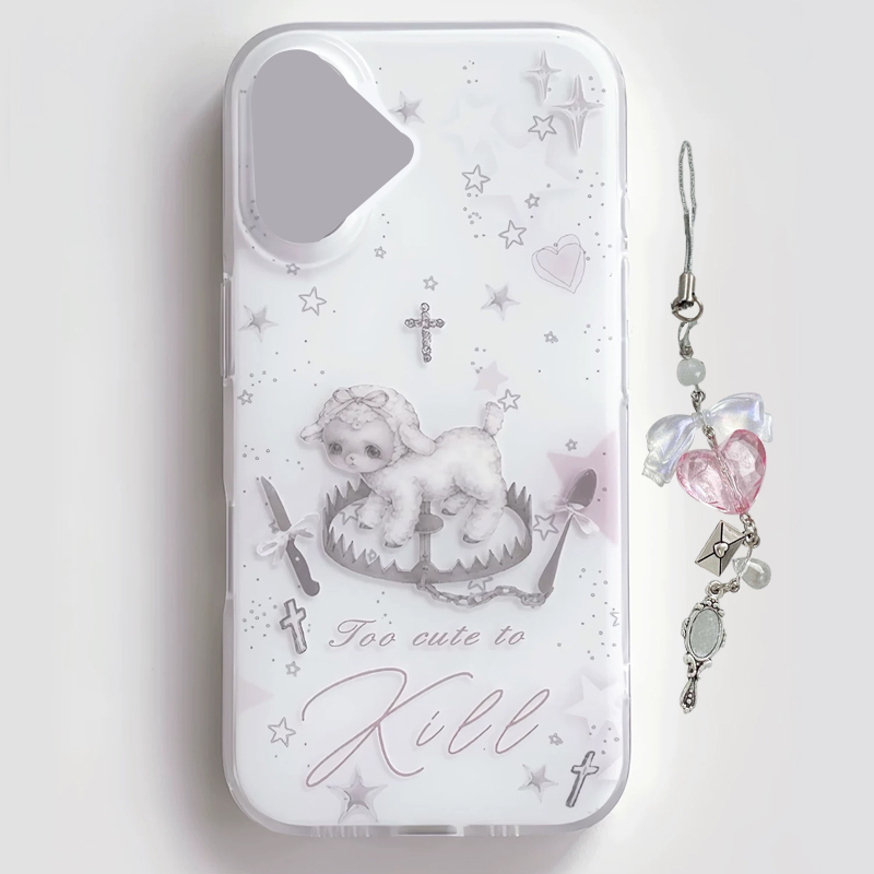 Y2k Korean INS Creative Cute P - Phone Cases Girls recension och pris