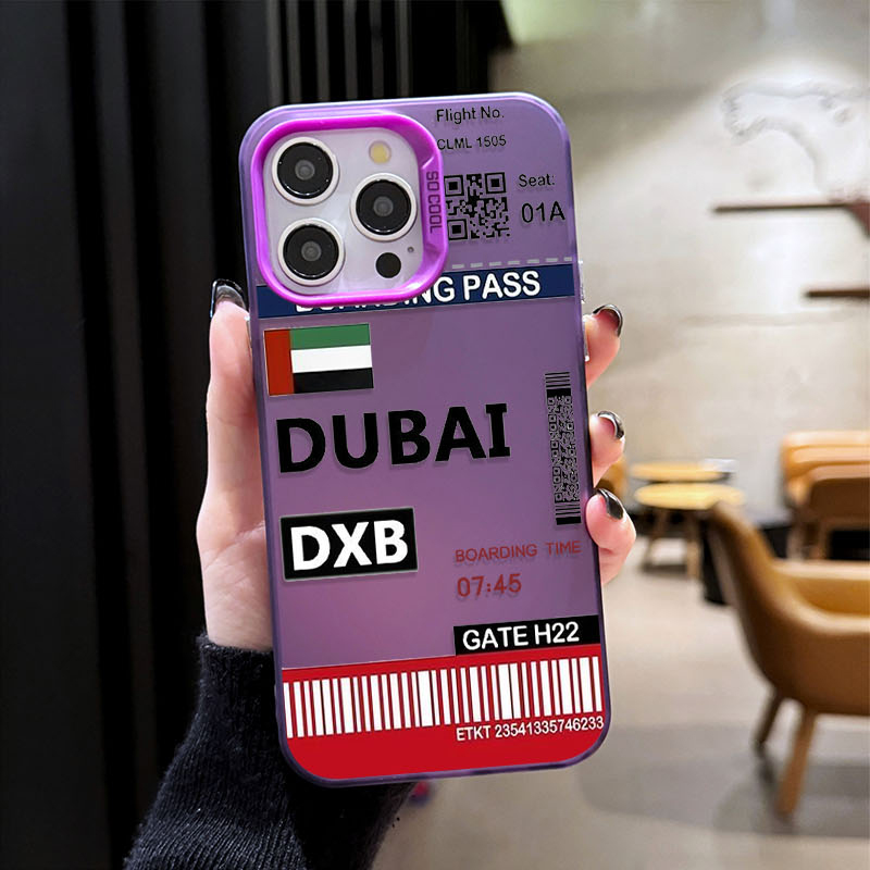 DUBAI Boarding Pass Ticket Pho - Phone Cases Dubai recension och pris