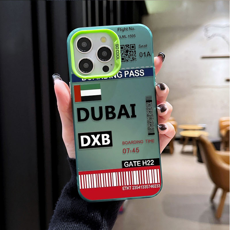 DUBAI Boarding Pass Ticket Pho - Phone Cases Dubai recension och pris