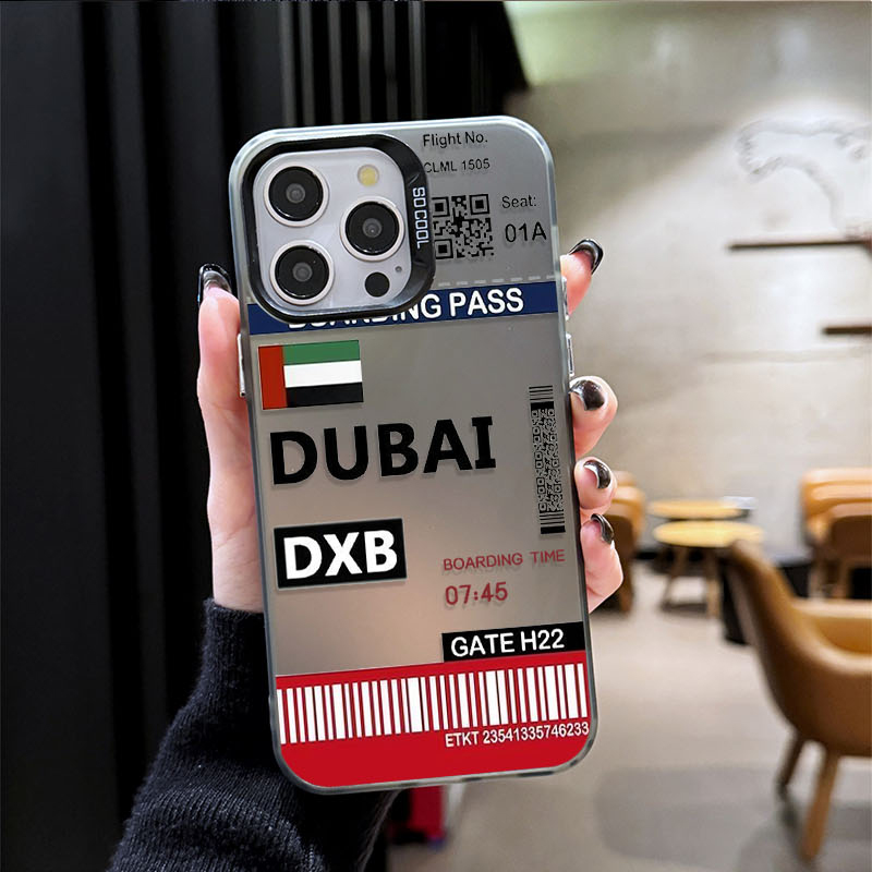 DUBAI Boarding Pass Ticket Pho - Phone Cases Dubai recension och pris