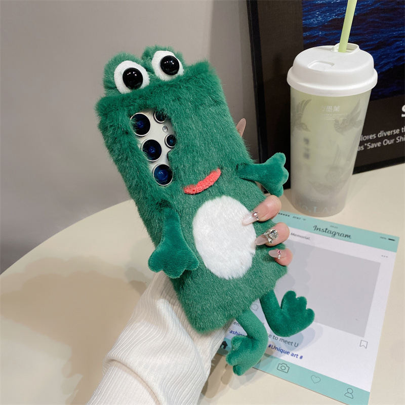Plush Frog Phone Case, Cute Gr - Phone Cases Galaxy S24 recension och pris
